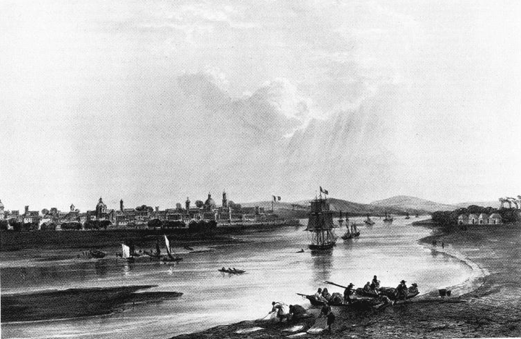 Paso de la Santa Cruz, Matamoros y el Río Bravo, 1848.